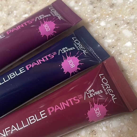 3pc L’Oréal Infallible Lip Paints 👄 - Picture 2 of 7